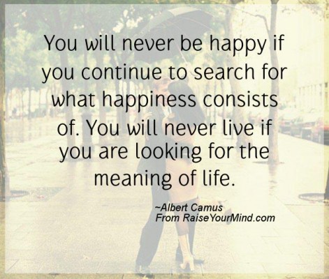 Happiness Quotes | You will never be happy if you continue to search ...